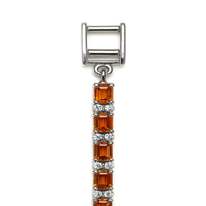 Sterling Silver Bracelet Orange Kyanite  IGB-111