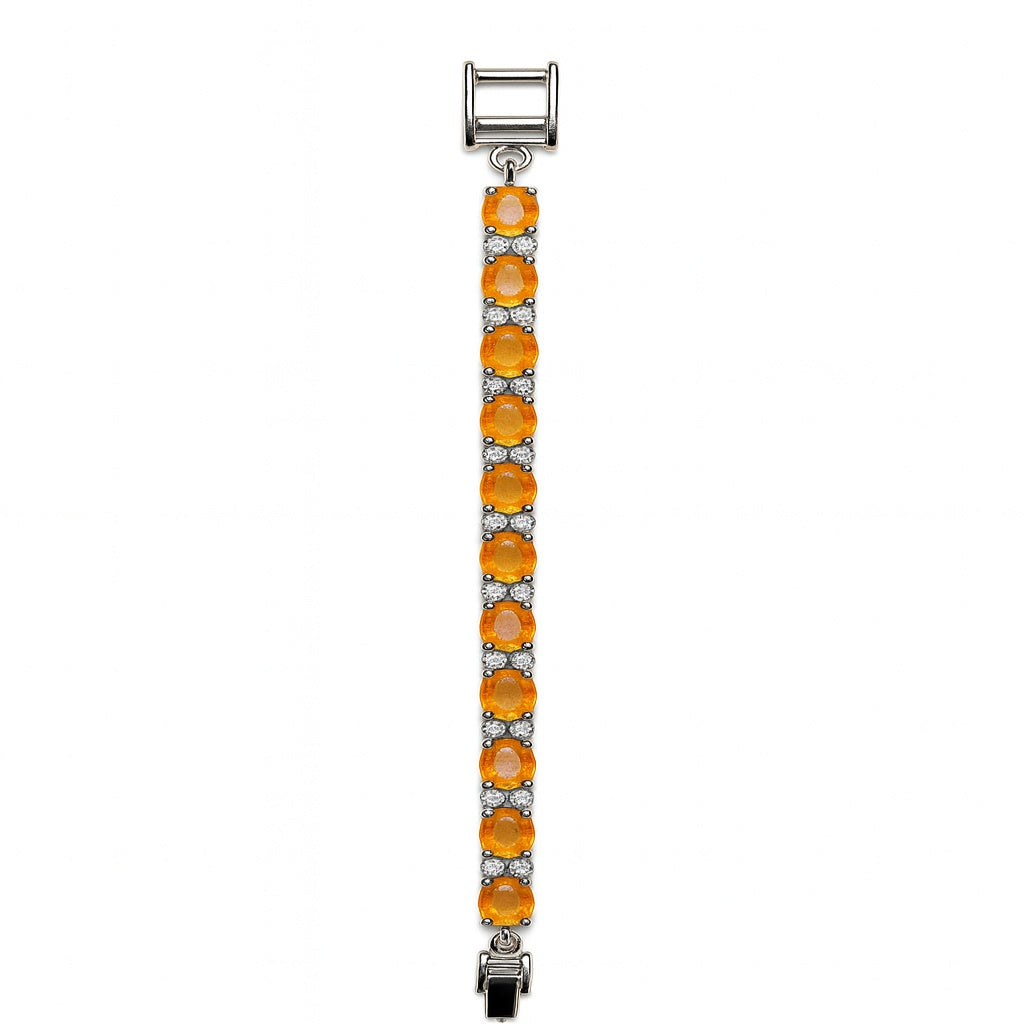 Sterling Silver Bracelet Orange Kyanite  IGB-111