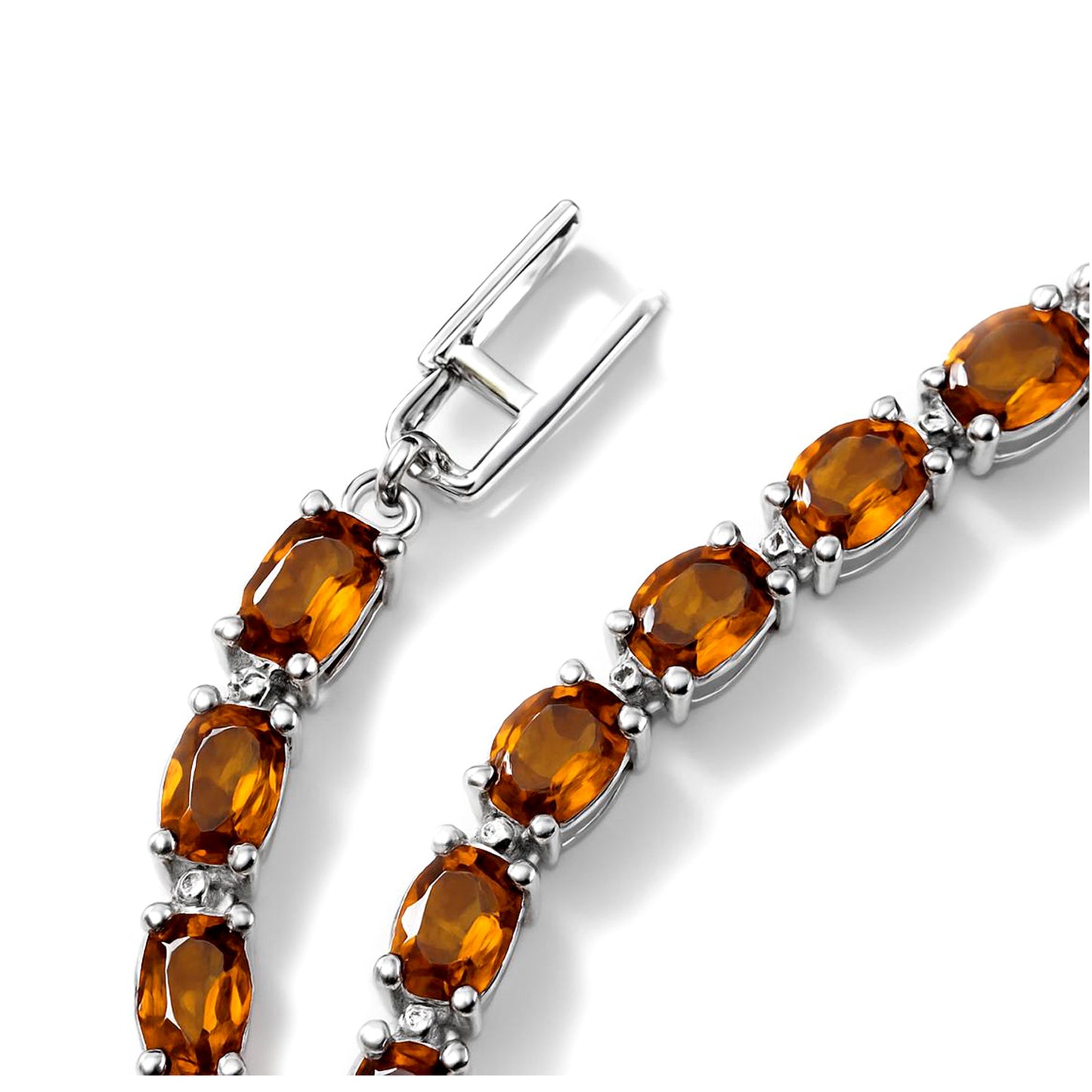 Sterling Silver Bracelet Orange Kyanite  IGB-112
