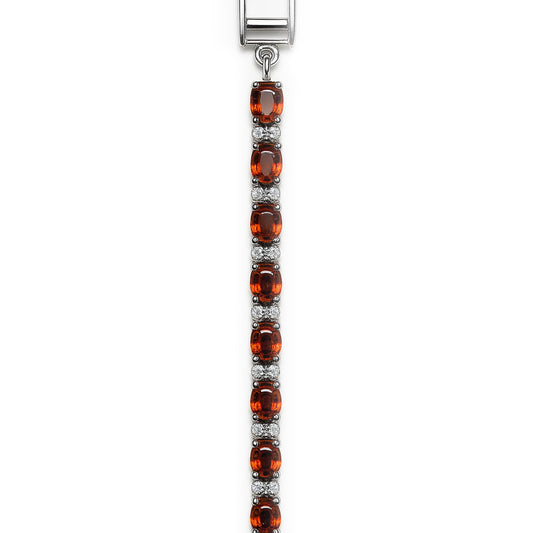 Sterling Silver Bracelet Orange Kyanite  IGB-112