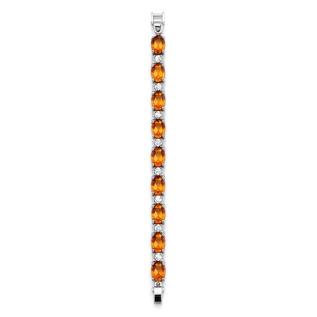 Sterling Silver Bracelet Orange Kyanite  IGB-108