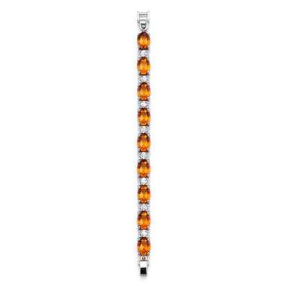 Sterling Silver Bracelet Orange Kyanite  IGB-108