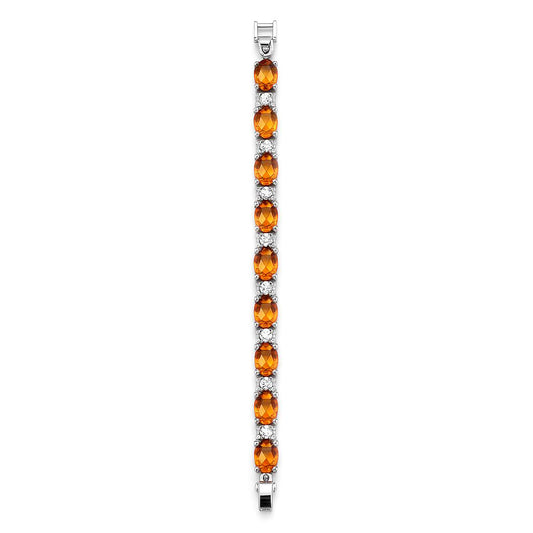 Sterling Silver Bracelet Orange Kyanite  IGB-108