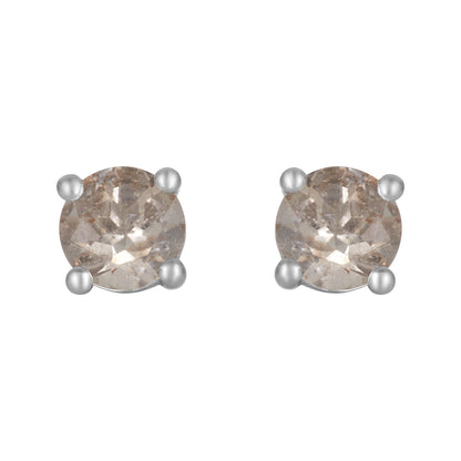 Sterling Silver Earrings Morganite (3 PR CARD)  IGE-1023