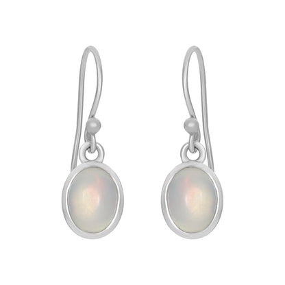 Sterling Silver Earrings Opal  IGE-1232