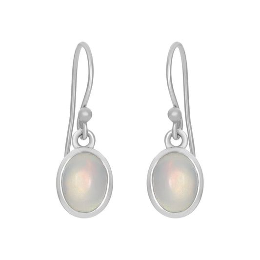 Sterling Silver Earrings Opal  IGE-1232