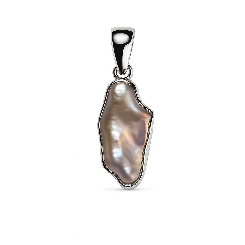 Sterling Silver Pendant Pearl