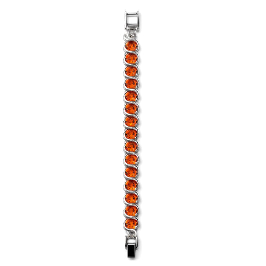 Sterling Silver Bracelet Orange Kyanite  IGB-173