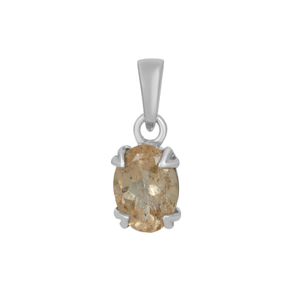 Sterling Silver Pendant Morganite  IGP-762