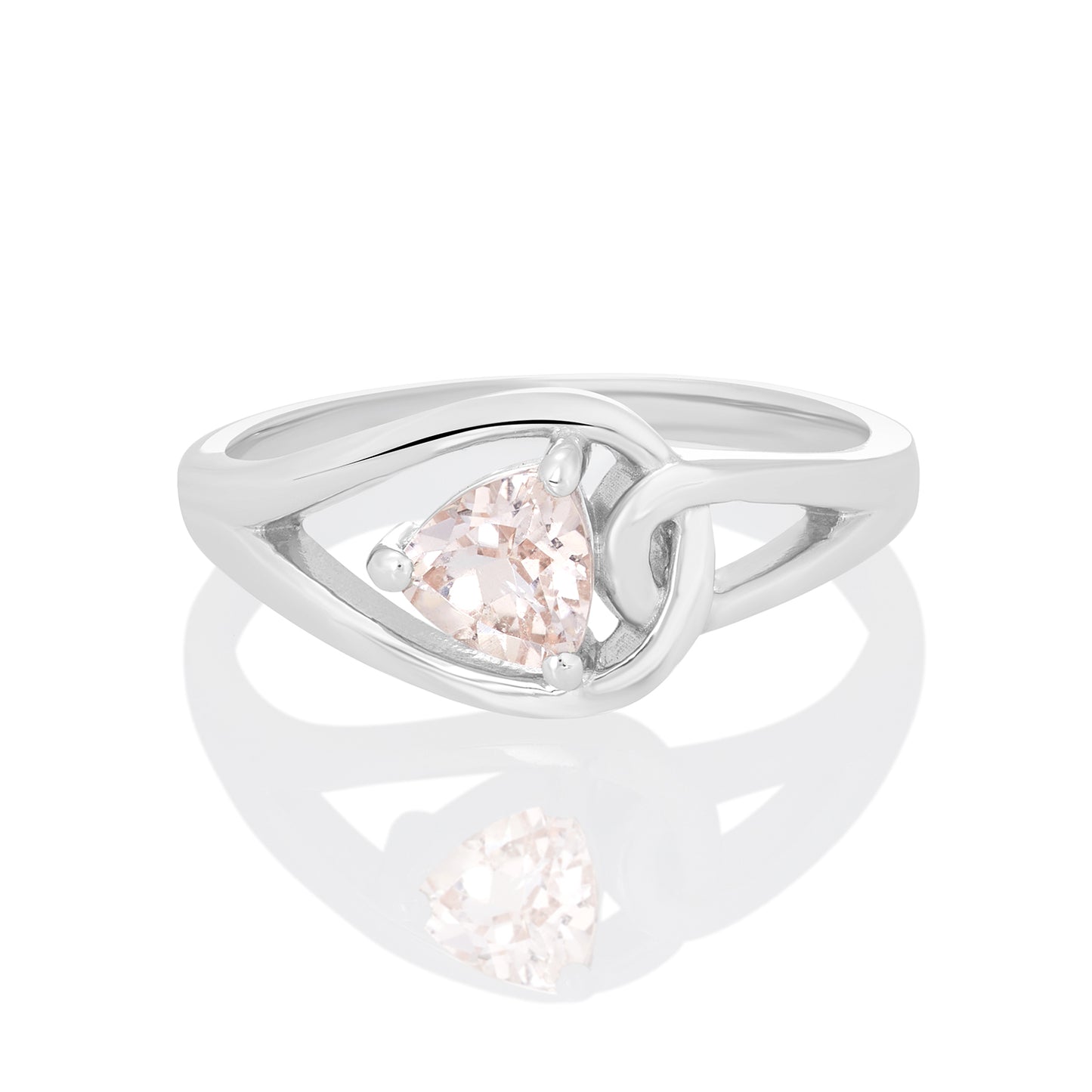 Sterling Silver Ring Morganite  IGR-2676