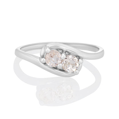 Sterling Silver Ring Morganite  IGR-20