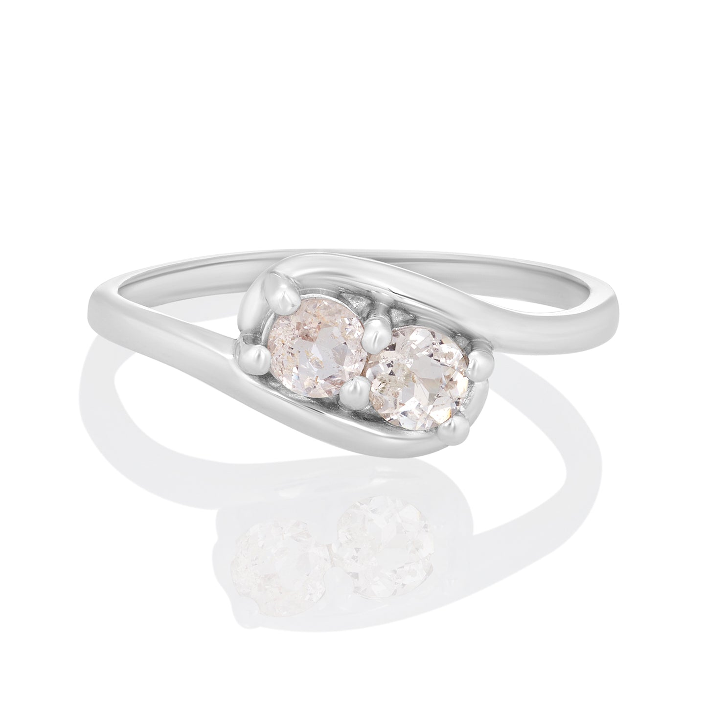 Sterling Silver Ring Morganite  IGR-20