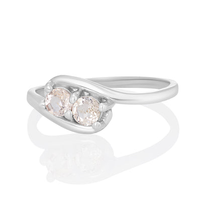 Sterling Silver Ring Morganite  IGR-20