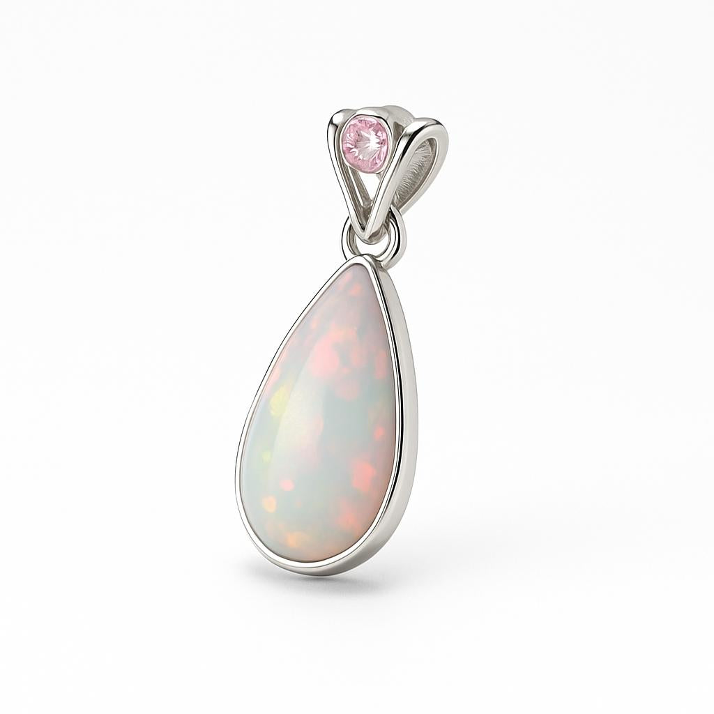 Sterling Silver Pendant Opal
