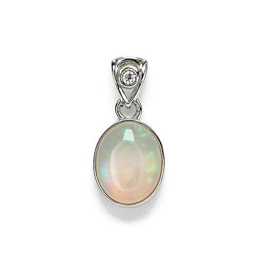 Sterling Silver Pendant Opal
