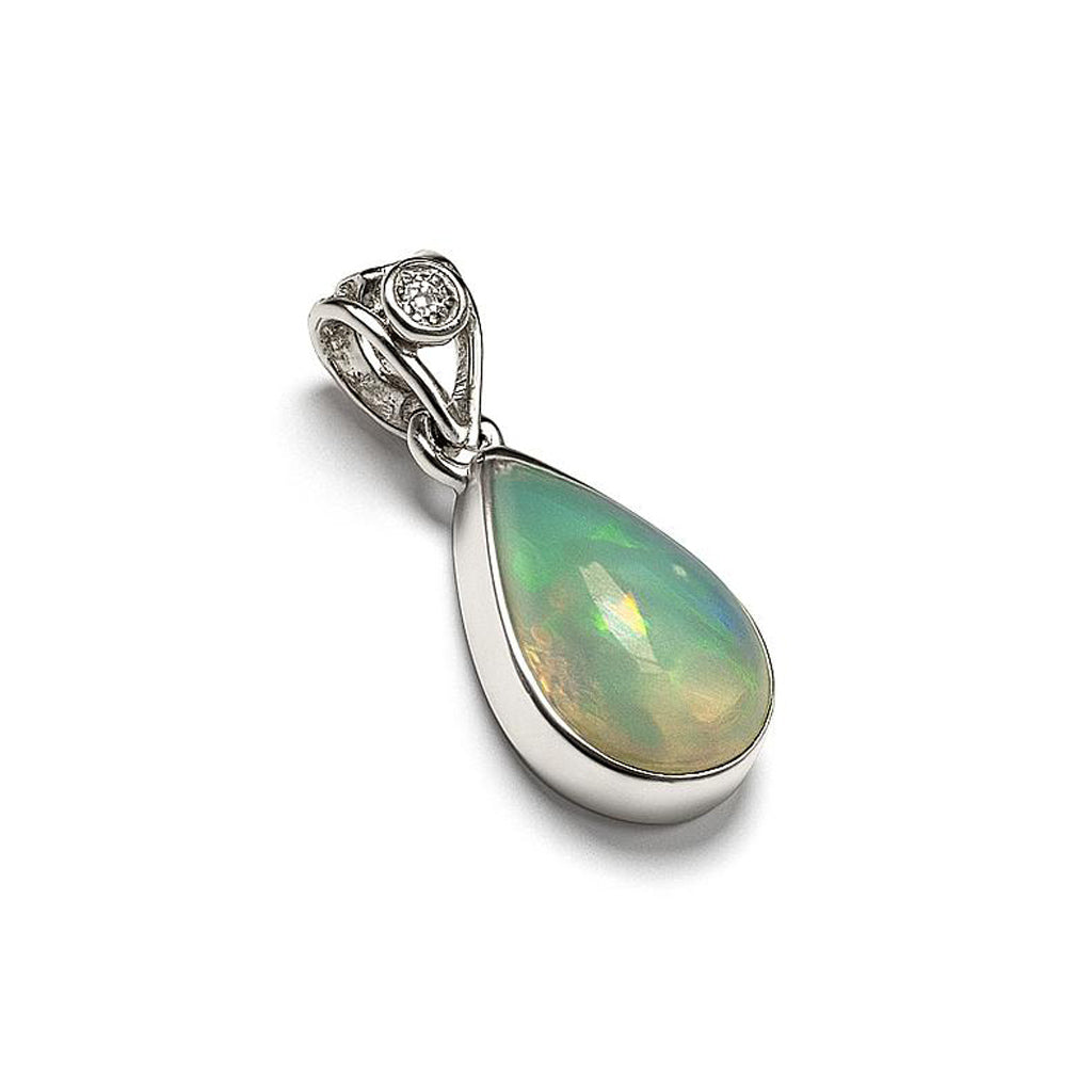 Sterling Silver Pendant Opal