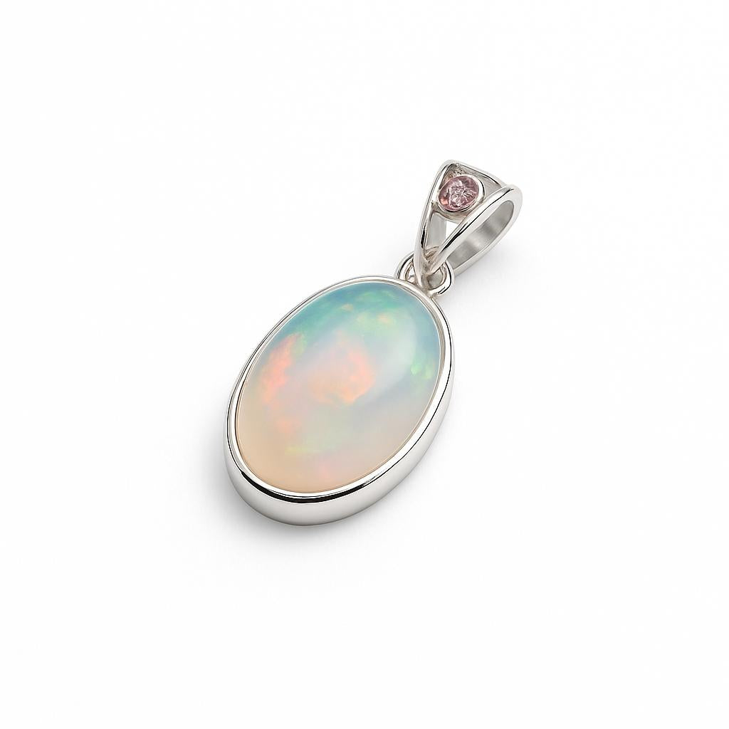 Sterling Silver Pendant Opal