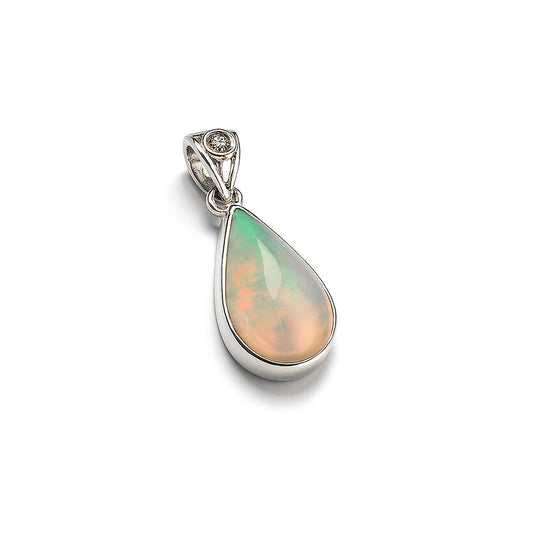 Sterling Silver Pendant Opal