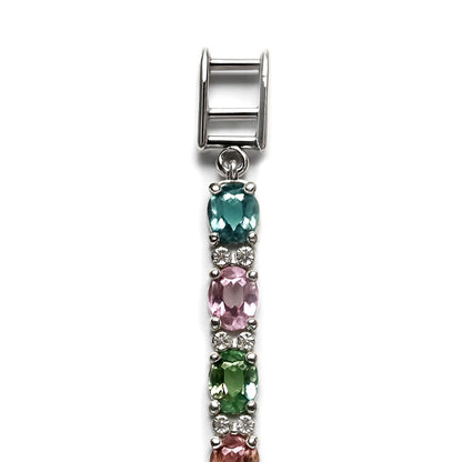 Sterling Silver Bracelet Tourmaline  IGB-112