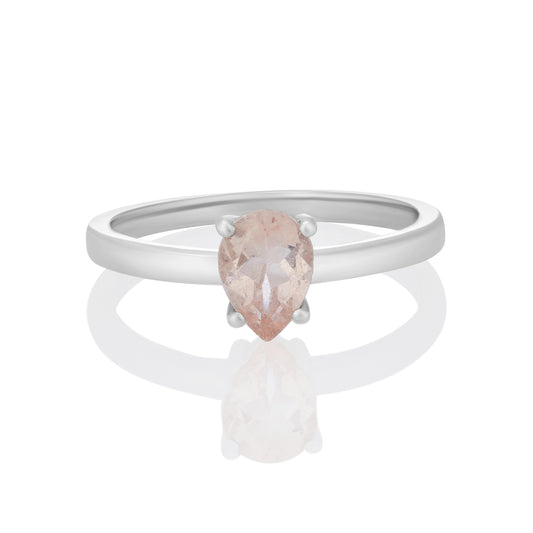 Sterling Silver Ring Morganite  IGR-2502