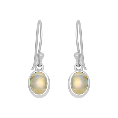 Sterling Silver Earrings Opal  IGE-1242