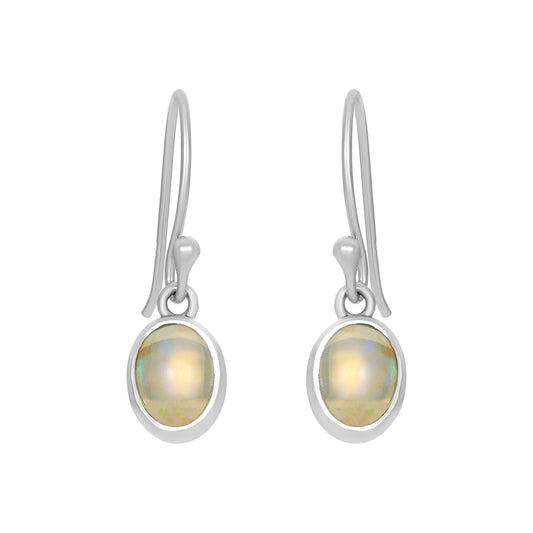 Sterling Silver Earrings Opal  IGE-1242