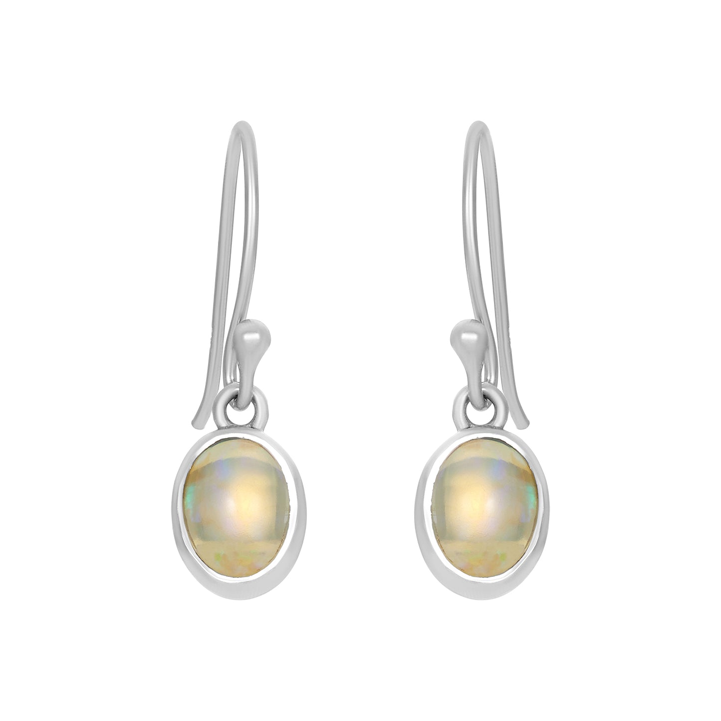 Sterling Silver Earrings Opal  IGE-1242