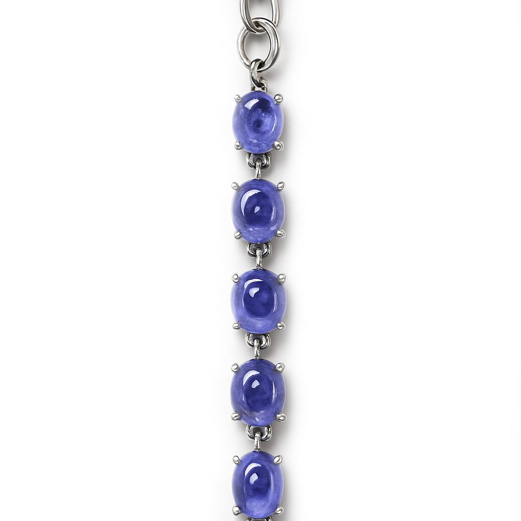 Sterling Silver Bracelet Tanzanite  IGB-69