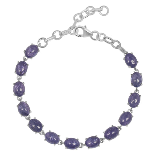 Sterling Silver Bracelet Tanzanite  IGB-69