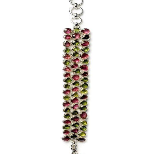 Sterling Silver Bracelet Tourmaline