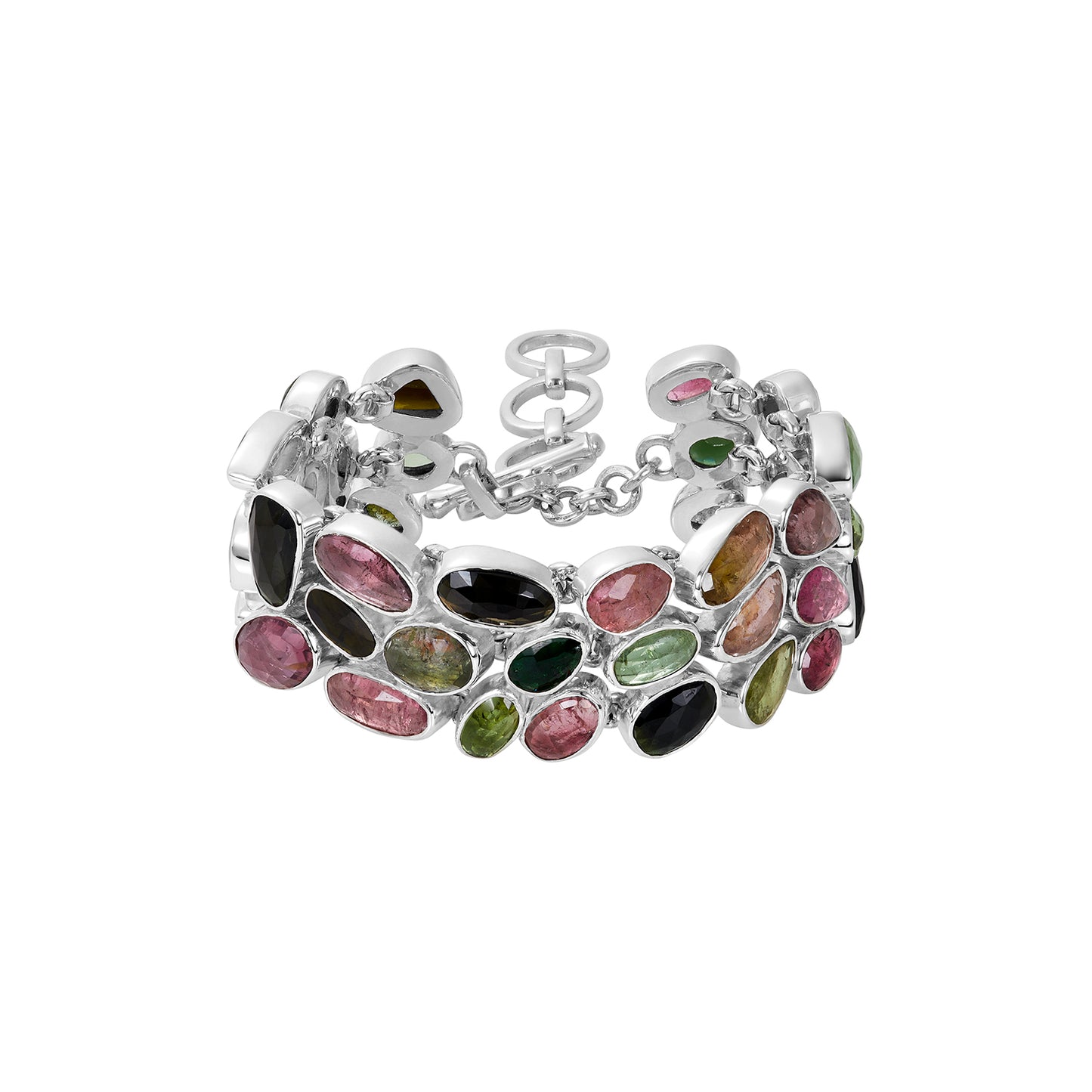 Sterling Silver Bracelet Tourmaline