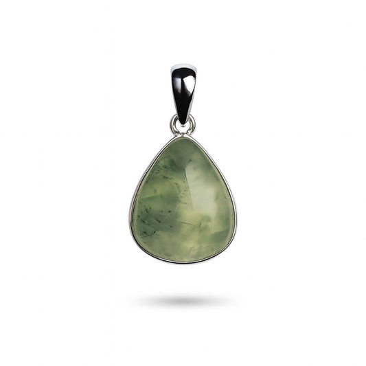 Sterling Silver Pendant Prehnite