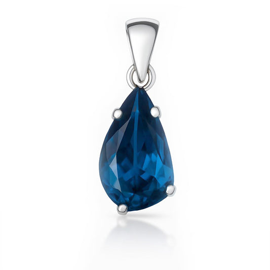 Pendant Swiss Blue Topaz Pendants CODE-1295