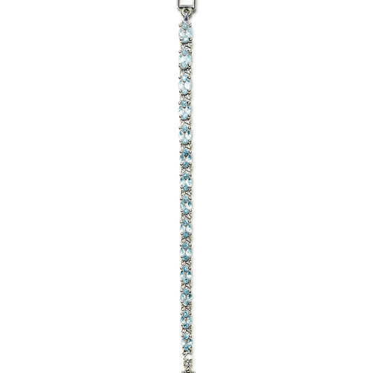 Sterling Silver Bracelet Blue Topaz  IGB-177