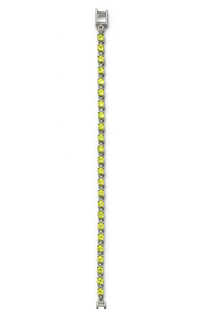 Sterling Silver Bracelet Peridot  IGB-196
