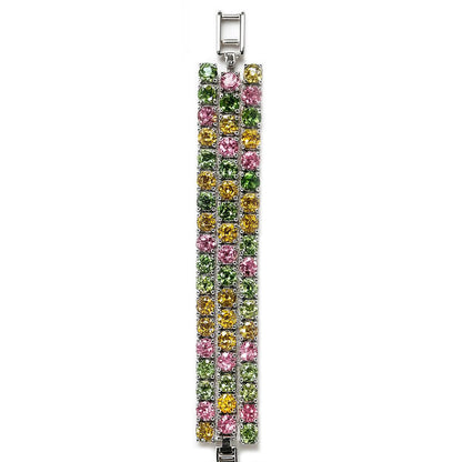 Sterling Silver Bracelet Tourmaline  IGB-194