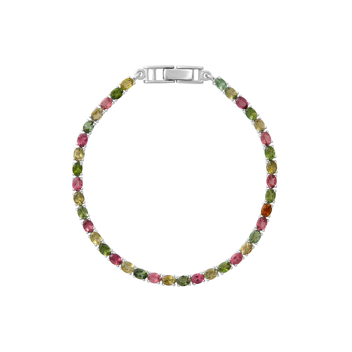 Sterling Silver Bracelet Tourmaline  IGB-111