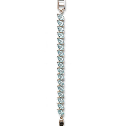 Sterling Silver Bracelet Blue Topaz  IGB-173