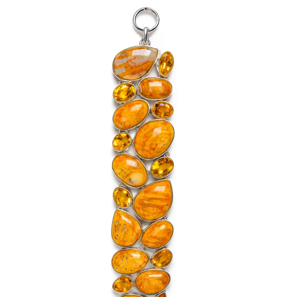 Sterling Silver Bracelet Deerfawn Citrine