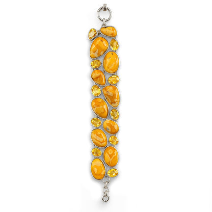 Sterling Silver Bracelet Deerfawn Citrine