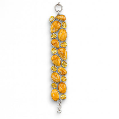 Sterling Silver Bracelet Deerfawn Citrine