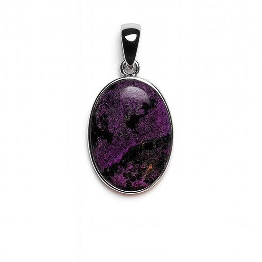 Sterling Silver Pendant Purpurite
