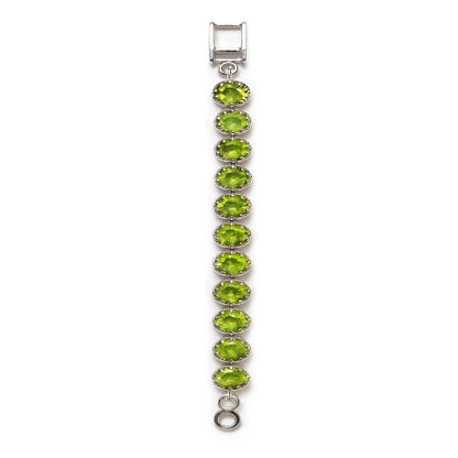 Sterling Silver Bracelet Peridot  IGB-174