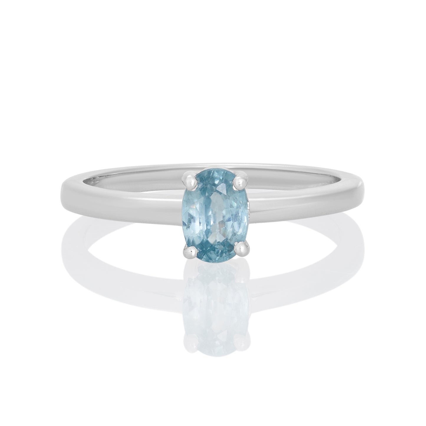 Sterling Silver Ring Blue Cubic Zirconia  IGR-2499 Size 8