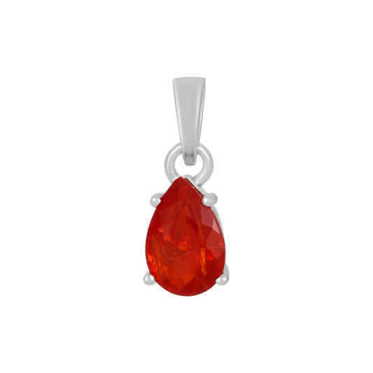 Sterling Silver Pendant Mexican Fire Opal  IGP-758