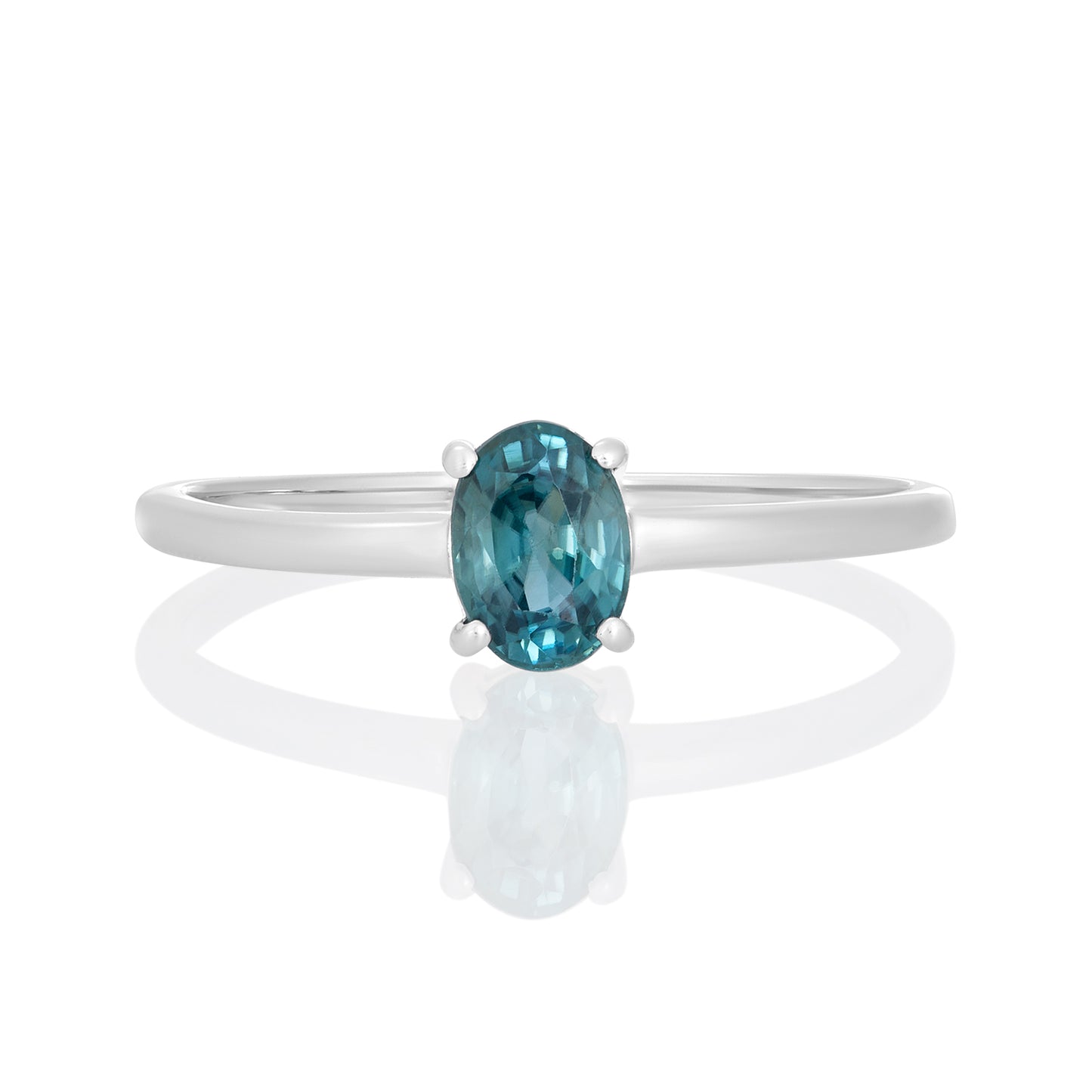 Sterling Silver Ring Blue Cubic Zirconia  IGR-2500 Size 6