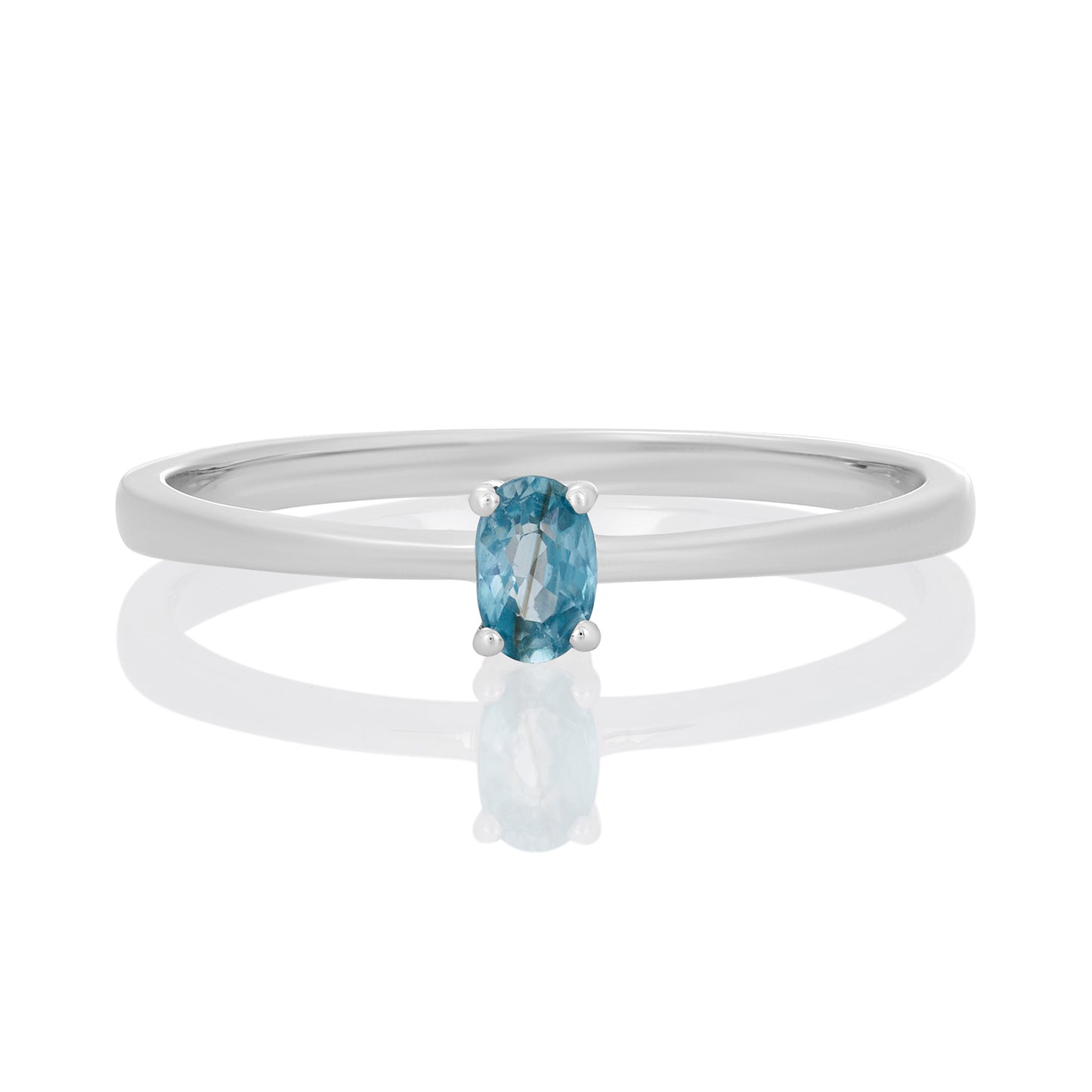 Sterling Silver Ring Blue Cubic Zirconia  IGR-2714 Size 9