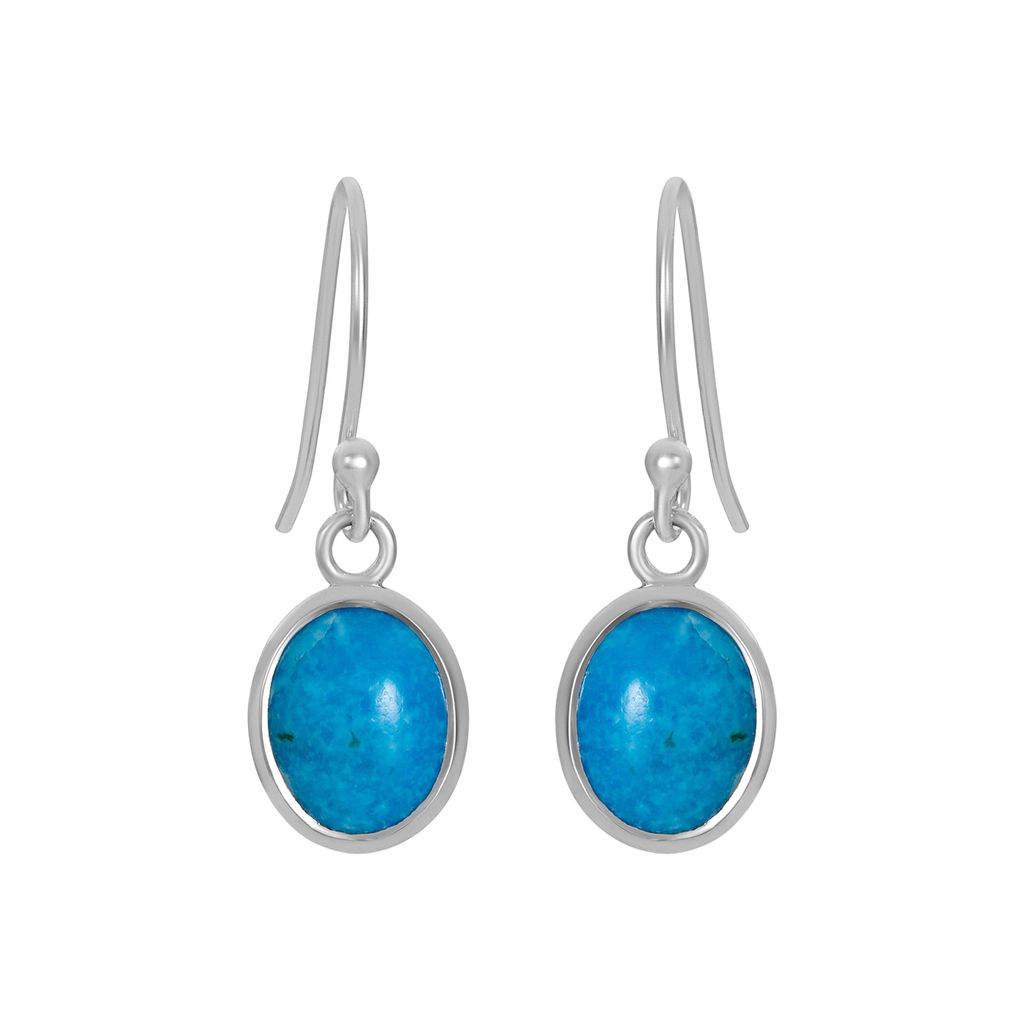 Sterling Silver Earrings Turquoise  IGE-829