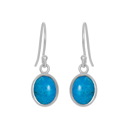 Sterling Silver Earrings Turquoise  IGE-829