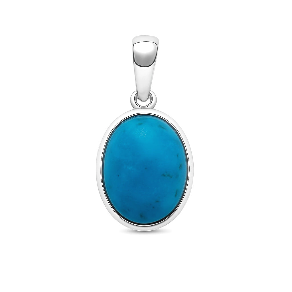 Sterling Silver Pendant Turquoise  IGP-473
